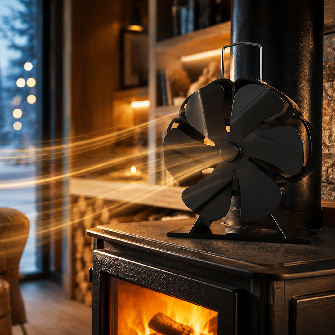 HomeFlow™ 6-Blade Heat Powered Fireplace Fan