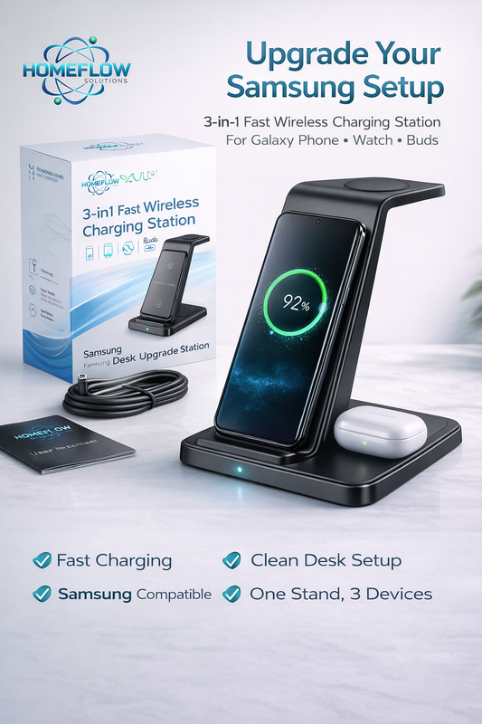 homeflow samsung charging dock packaging and accessories